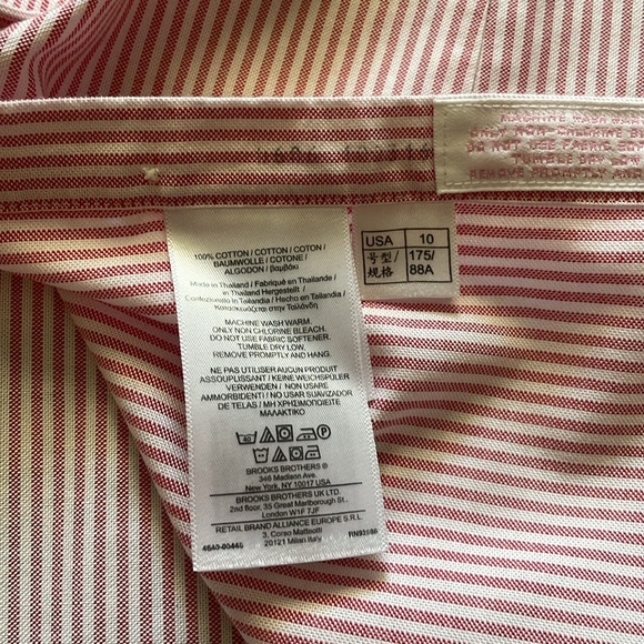 Brooks brothers stripe button down long sleeve 10 - Picture 6 of 8